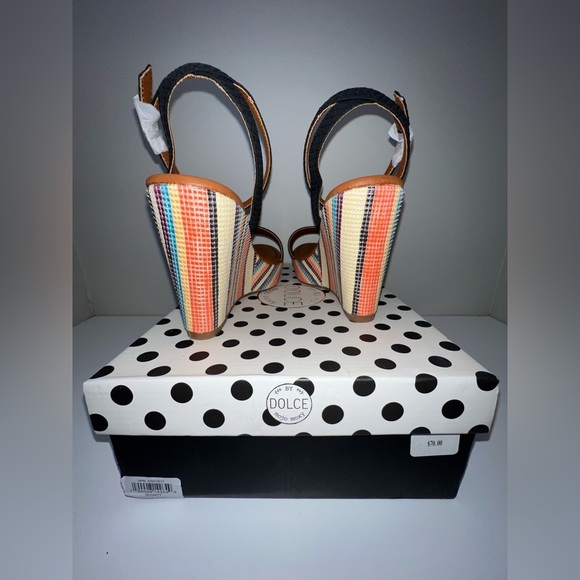 NIB Mojo Moxy By Dolce Women’s Sandal Multicolor Wedges 9 - Picture 2 of 5